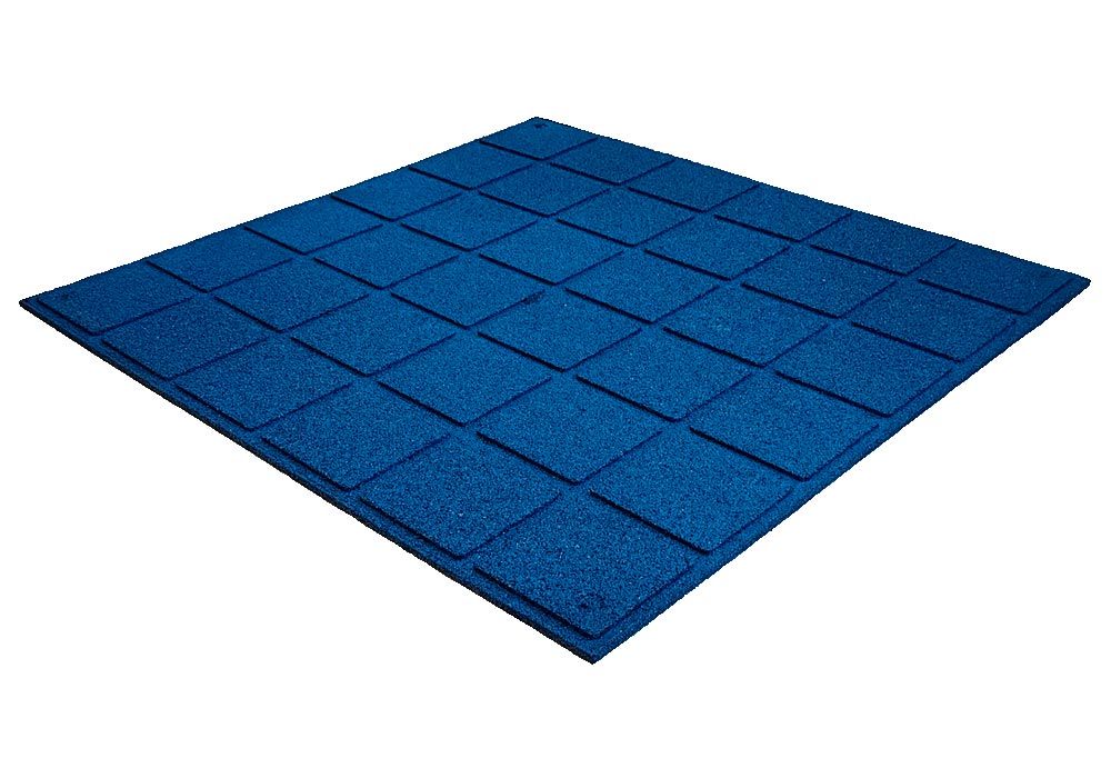 Losas de Caucho Kidplay 100 x 100 x 2 cm Color Azul