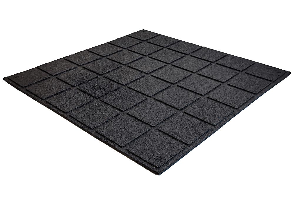 Losas de Caucho Kidplay 100 x 100 x 2 cm Color Negro