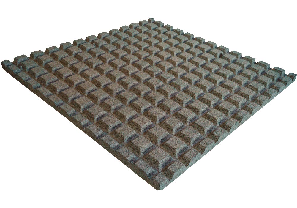 Losas de Caucho Kidplay 100 x 100 x 4 cm Color Gris