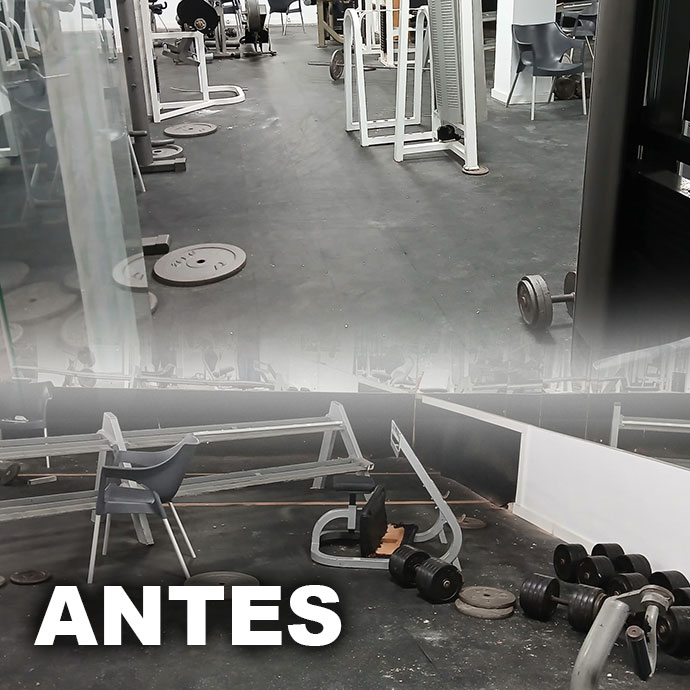 Instalación de suelo para gimnasio en el Hotel Ona Ogisaka Garden (Denia)