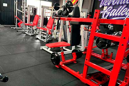 Instalacion de Losas de Caucho, gama Sport Premium para Gimnasios color negro