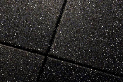 Losas de Caucho de la más alta calidad, moteados EPDM blanco, sobre caucho negro