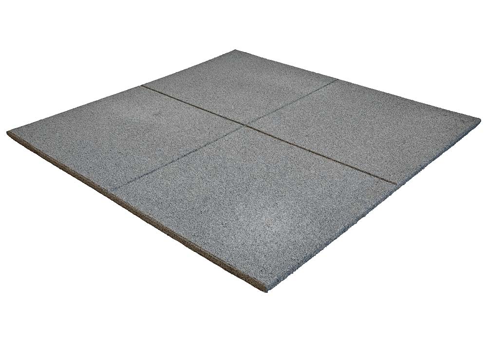 Losas de Caucho Kidplay 100 x 100 x 2 cm Color Gris