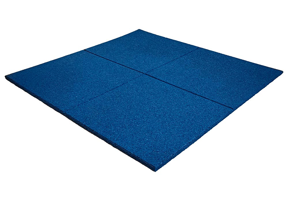 Losas de Caucho Kidplay 100 x 100 x 2 cm Color Azul