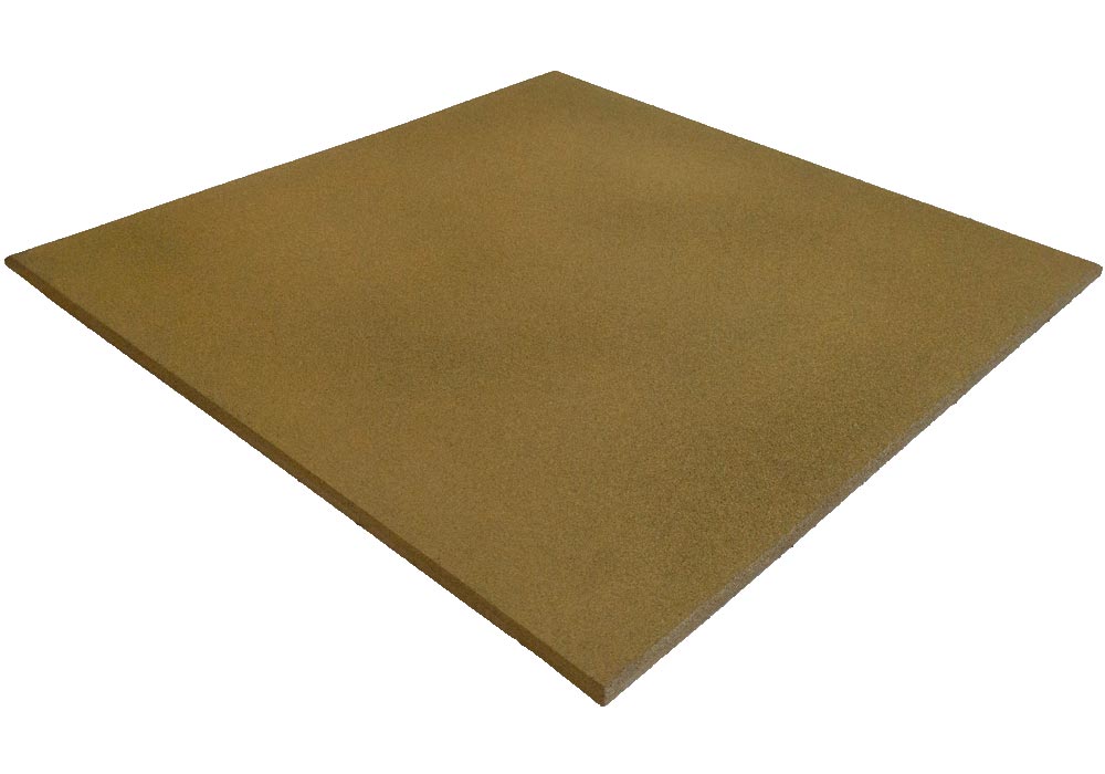 Losas de Caucho SportPremium 100 x 100 x 2 cm Color Ocre