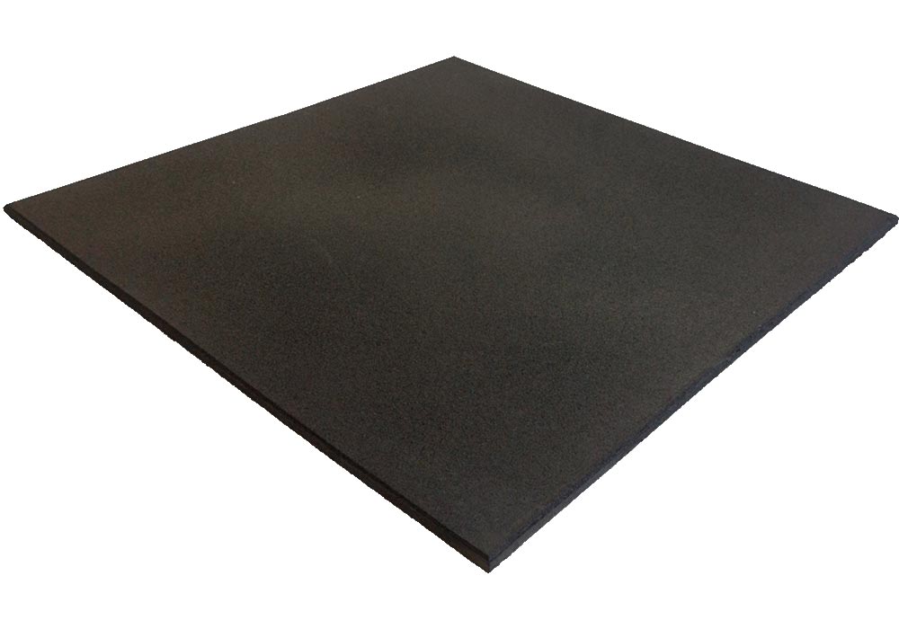 Losas de Caucho SportPremium 100 x 100 x 2 cm Color Negro