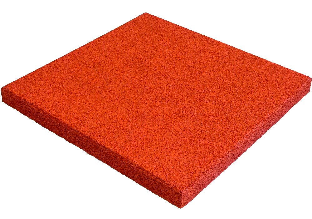 Losas de Caucho KidPlay 50 x 50 x 4 cm Color rojo