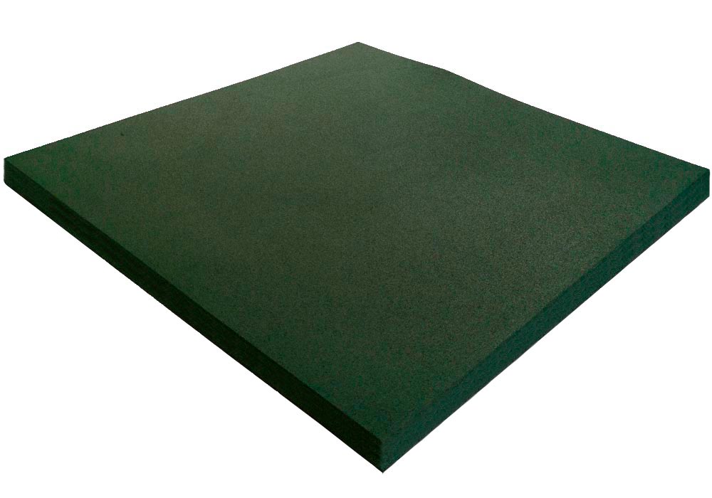 Losas de Caucho SportPremium 100 x 100 x 4 cm Color Verde