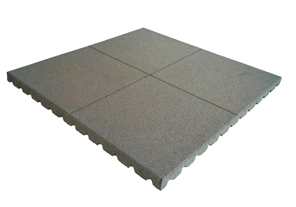 Losas de Caucho Kidplay 100 x 100 x 5 cm Grises