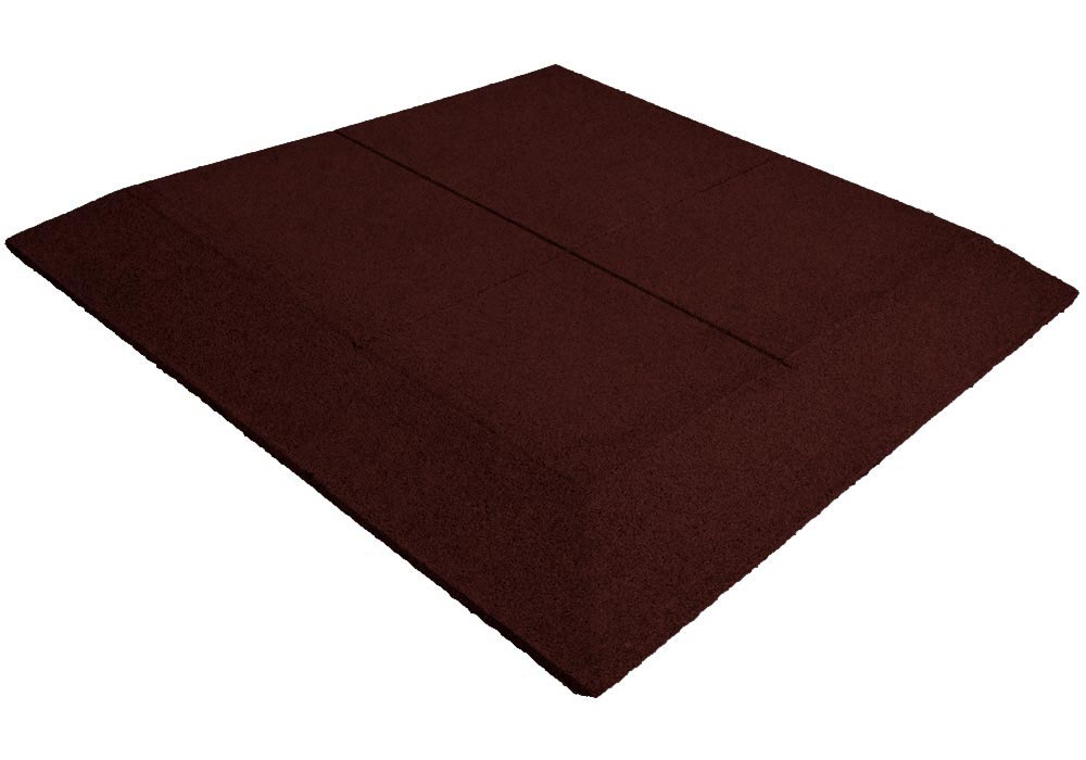 Losas de Caucho Kidplay 100 x 100 x 4 cm Bisel a dos lados Color Negro